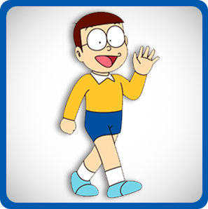 Nobita, personagem de Doraemon.